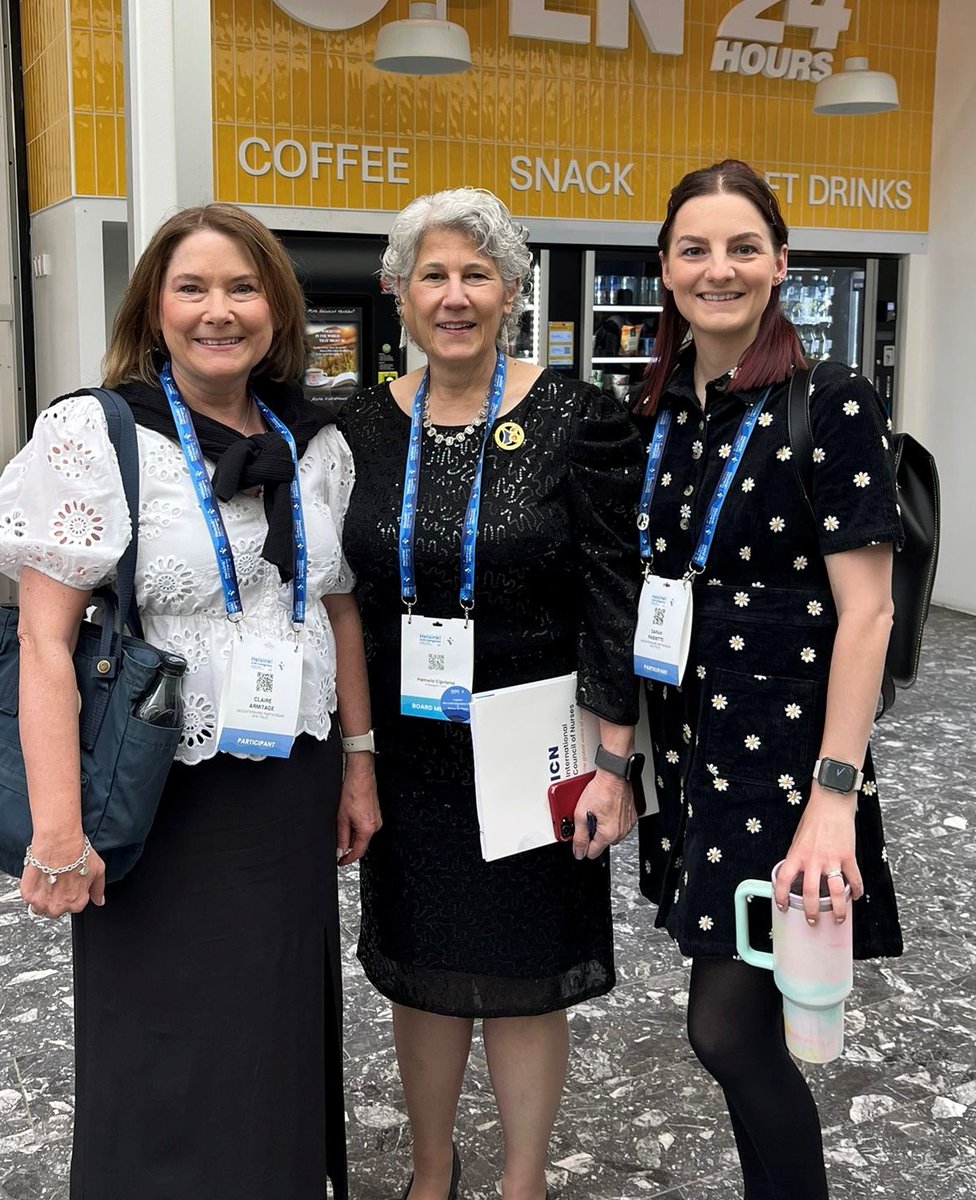 Proud moment for LPT at #ICN2025 in Helsinki!

Claire Armitage &amp; <a href="/RabbitteSarah/">Sarah Rabbitte 🐰</a> presented posters on:
- Inclusive research &amp; intellectual disabilities
- Student research engagement 
- Research leadership for shaping nursing careers &amp; culture 
📸With Dr Cipriano, ICN President