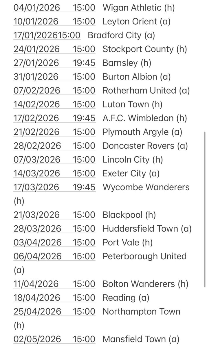 FansCCFC's tweet image. Fixtures for 25/26 🤝🏼
