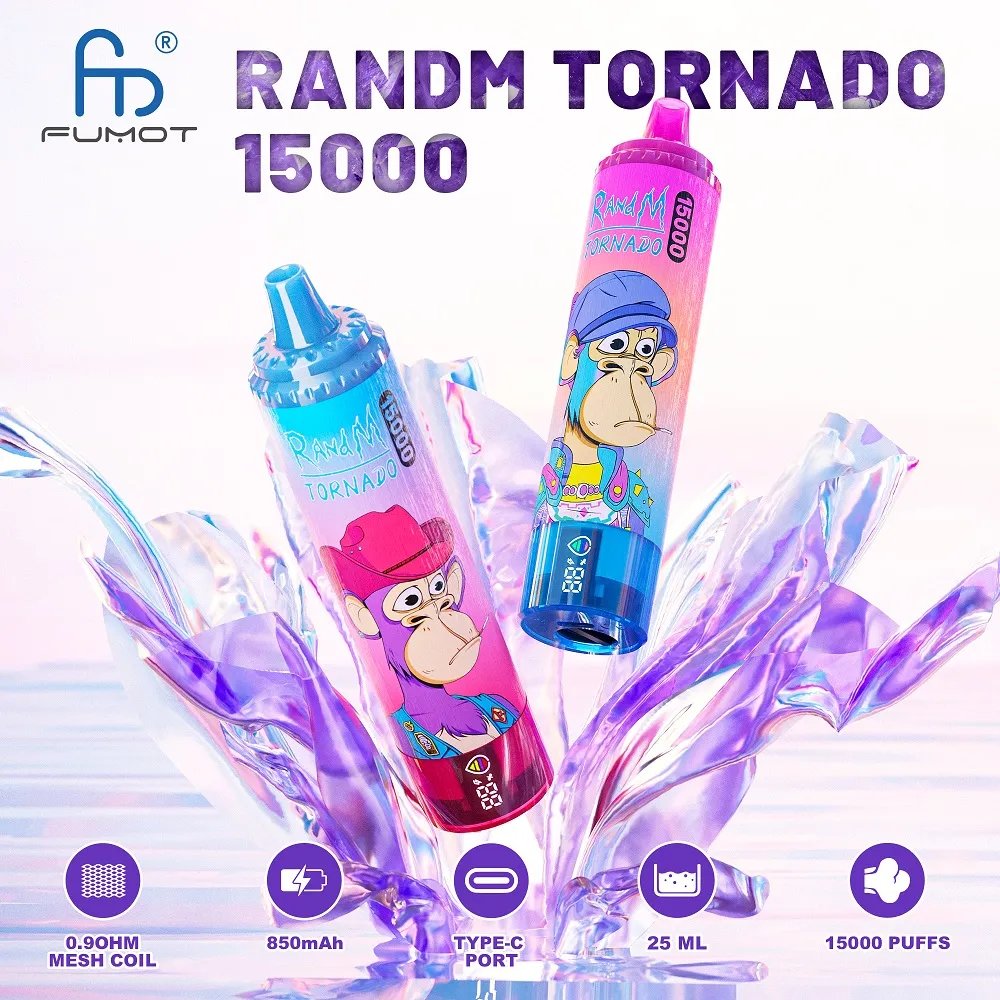 Kamrytechs's tweet photo. Not just a vape. It's your statement.
 Light up the night with **Fumot Randm Tornado 15000 Puffs Disposable Vape** 🔥
 #VapeWithStyle #GlowUp #DisposableVape https://t.co/DSxMr6qLkn