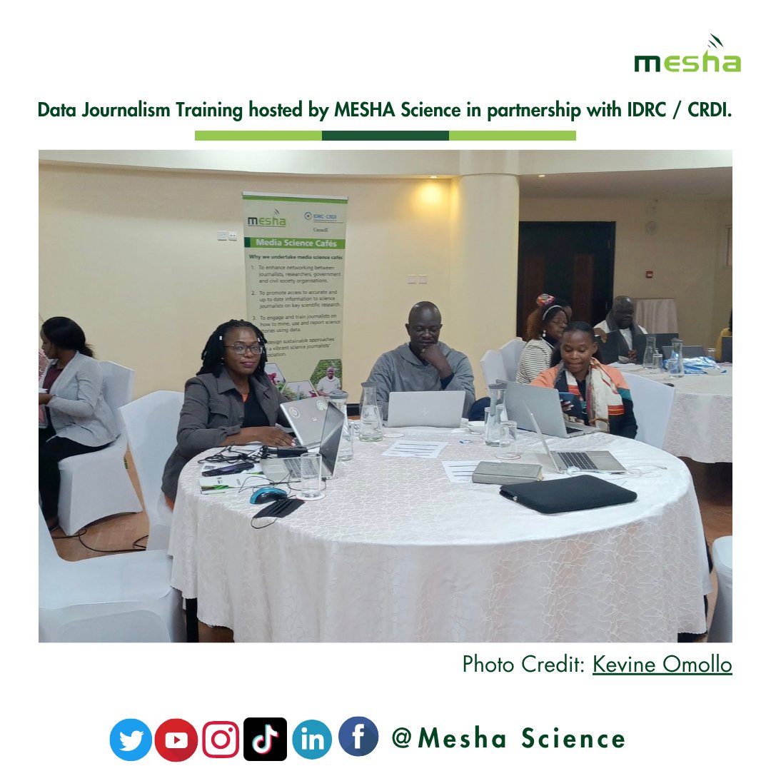 MESHA, in partnership with <a href="/IDRC_CRDI/">IDRC | CRDI</a> , is proud to host a Data Journalism Training that brings together science journalists and researchers for a hands-on learning experience in data-driven storytelling.