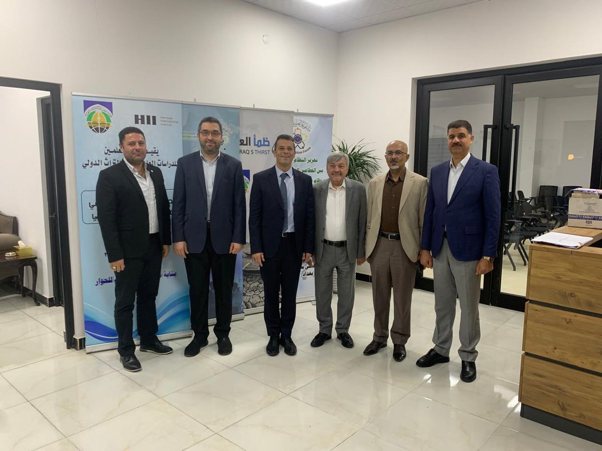 BahrAlolomForum's tweet image. We welcomed UNESCO’s new Representative to Iraq, Dr Alexandros Makarigakis, where we had a fruitful discussion on our current and future projects and potential areas of collaboration in the fields of culture, heritage, attention to the marshlands and scientific applications to…