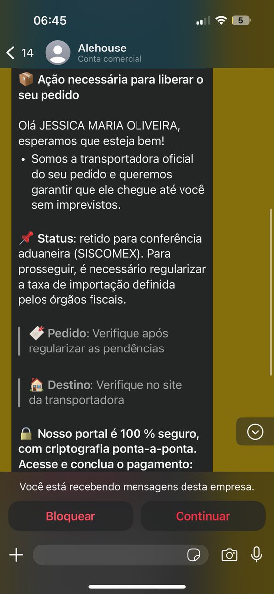 Mais um golpe rolando: