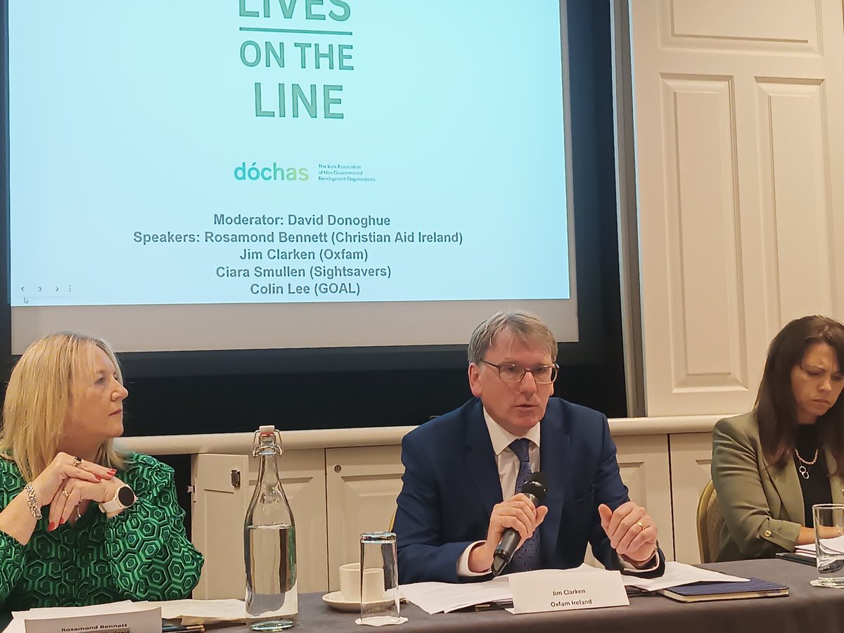 Oxfam Ireland (@oxfamireland) on Twitter photo "Recently NATO countries agreed that 5% of their budgets would go to military spending. More guns and arms will not make the world a safer place - more aid will."
<a href="/JimClarken/">Jim Clarken</a> at #livesontheline launch "Recently NATO countries agreed that 5% of their budgets would go to military spending. More guns and arms will not make the world a safer place - more aid will."
<a href="/JimClarken/">Jim Clarken</a> at #livesontheline launch