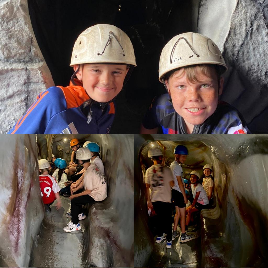 Caving and Obstacle Course this morning!