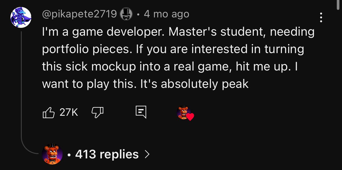 James (@james_gaitley) on Twitter photo Hey <a href="/unwitheredtruth/">The Unwithered Truth</a> hope this ends up happening, that video is honestly incredible and would love to see it as an actual game Hey <a href="/unwitheredtruth/">The Unwithered Truth</a> hope this ends up happening, that video is honestly incredible and would love to see it as an actual game