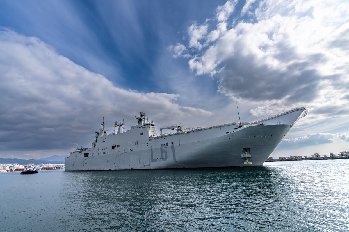 🇪🇸Spanish Expeditionary Combat Group Joins #NeptuneStrike 🔱

Led by the Spanish flagship, (LHD) Juan Carlos I, the ECG will be under the command of #NATO during the enhanced Vigilance Activity in the Mediterranean Sea📷
#NeptuneStrike demonstrates NATO's ability to integrate the