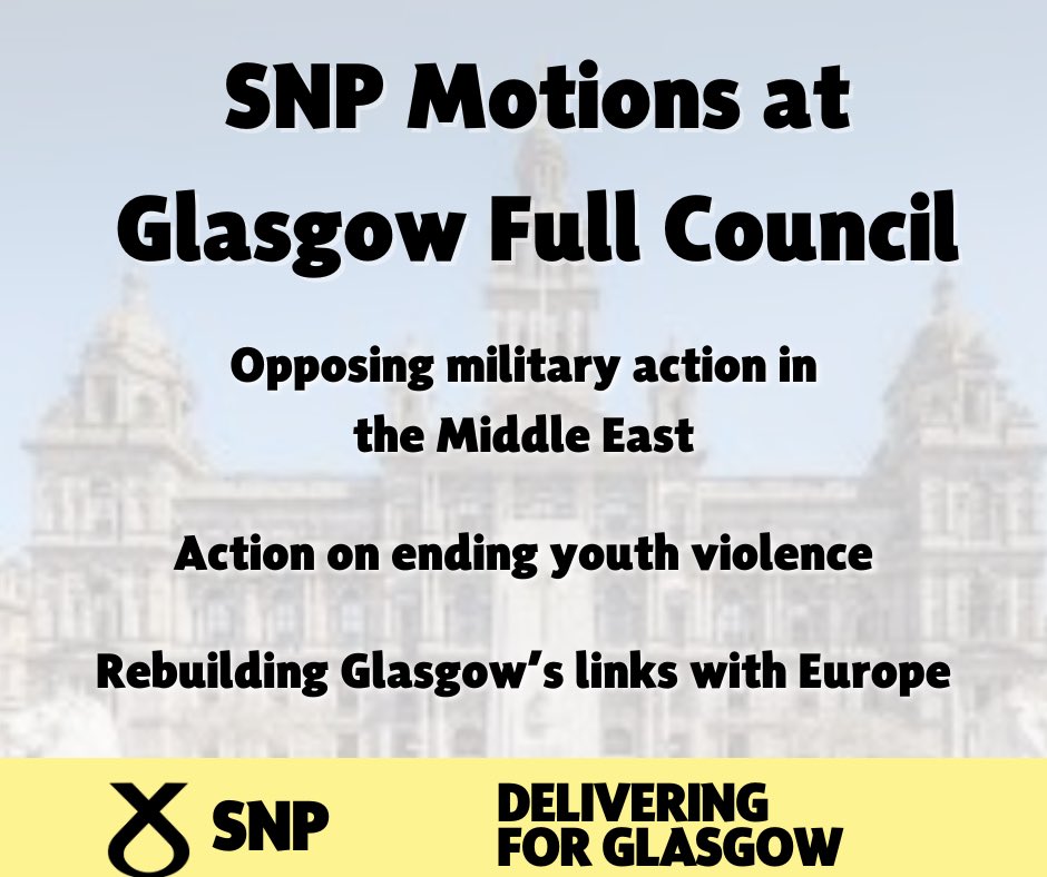 Here’s what your SNP Councillors are talking about at Full Council in Glasgow today 👇🏼

📹 Watch here: glasgow.public-i.tv/core/portal/ho…