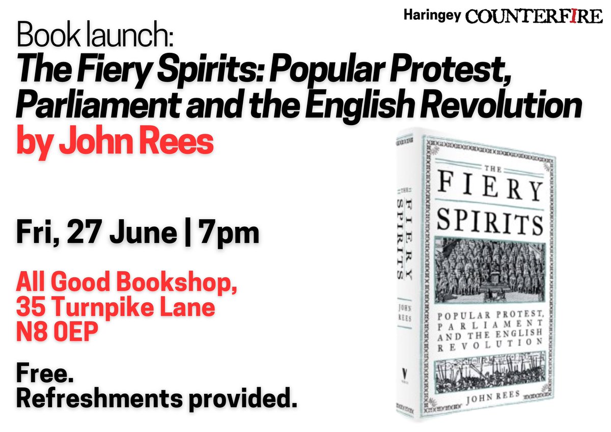 TOMORROW: Come and hear about the revolution they don't want you to know about! Catch <a href="/JohnWRees/">John Rees</a> launch his new book, 'The Fiery Spirits' <a href="/allgoodbookshed/">(sm)allgoodbookshop</a>  It's free and there's even refreshments. What’s not to like?