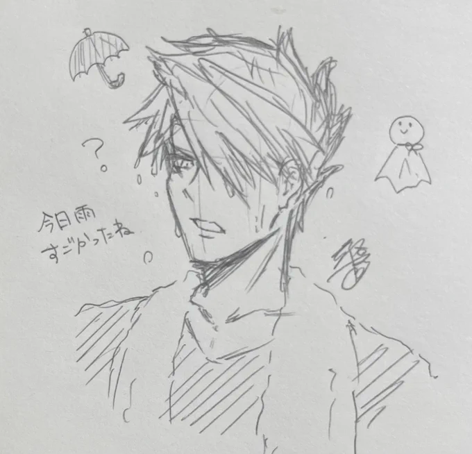 久しぶりのらくがき☔️ 