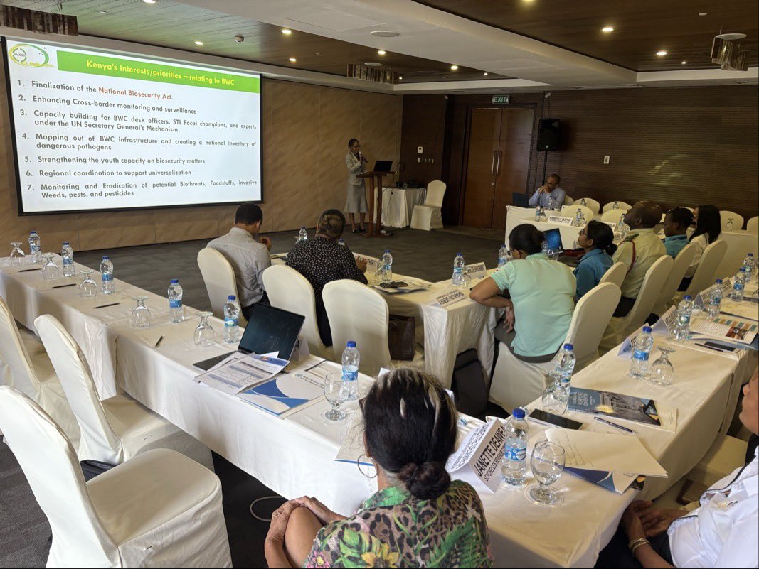 BWC Implementation Support Unit (@bwcisu) on Twitter photo Delighted to be in 🇸🇨 this week for a national #1972BWC workshop focusing on
1️⃣broadening stakeholders engagement
2️⃣ drafting a stand-alone BWC implementation law
3️⃣ training on CBMs preparation
Thank you #SIMBA_BIO <a href="/GPWMDofficial/">Global Partnership | Weapons of Mass Destruction</a> for supporting this activity Delighted to be in 🇸🇨 this week for a national #1972BWC workshop focusing on
1️⃣broadening stakeholders engagement
2️⃣ drafting a stand-alone BWC implementation law
3️⃣ training on CBMs preparation
Thank you #SIMBA_BIO <a href="/GPWMDofficial/">Global Partnership | Weapons of Mass Destruction</a> for supporting this activity