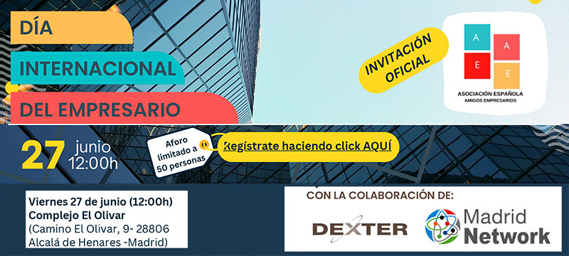 Madrid Network (@madridnetwork) on Twitter photo 💙 Mañana participamos en la celebración del #DíaDelEmpresario, un merecido homenaje a quienes con valentía, visión y esfuerzo levantan empleo, innovación y futuro.
Orgullosos de compartir esta jornada con #AEAE, #Dexter
<a href="/gemasanzs/">Gema Sanz Sanz</a> interviene en la bienvenida.
¡Os esperamos! 💙 Mañana participamos en la celebración del #DíaDelEmpresario, un merecido homenaje a quienes con valentía, visión y esfuerzo levantan empleo, innovación y futuro.
Orgullosos de compartir esta jornada con #AEAE, #Dexter
<a href="/gemasanzs/">Gema Sanz Sanz</a> interviene en la bienvenida.
¡Os esperamos!