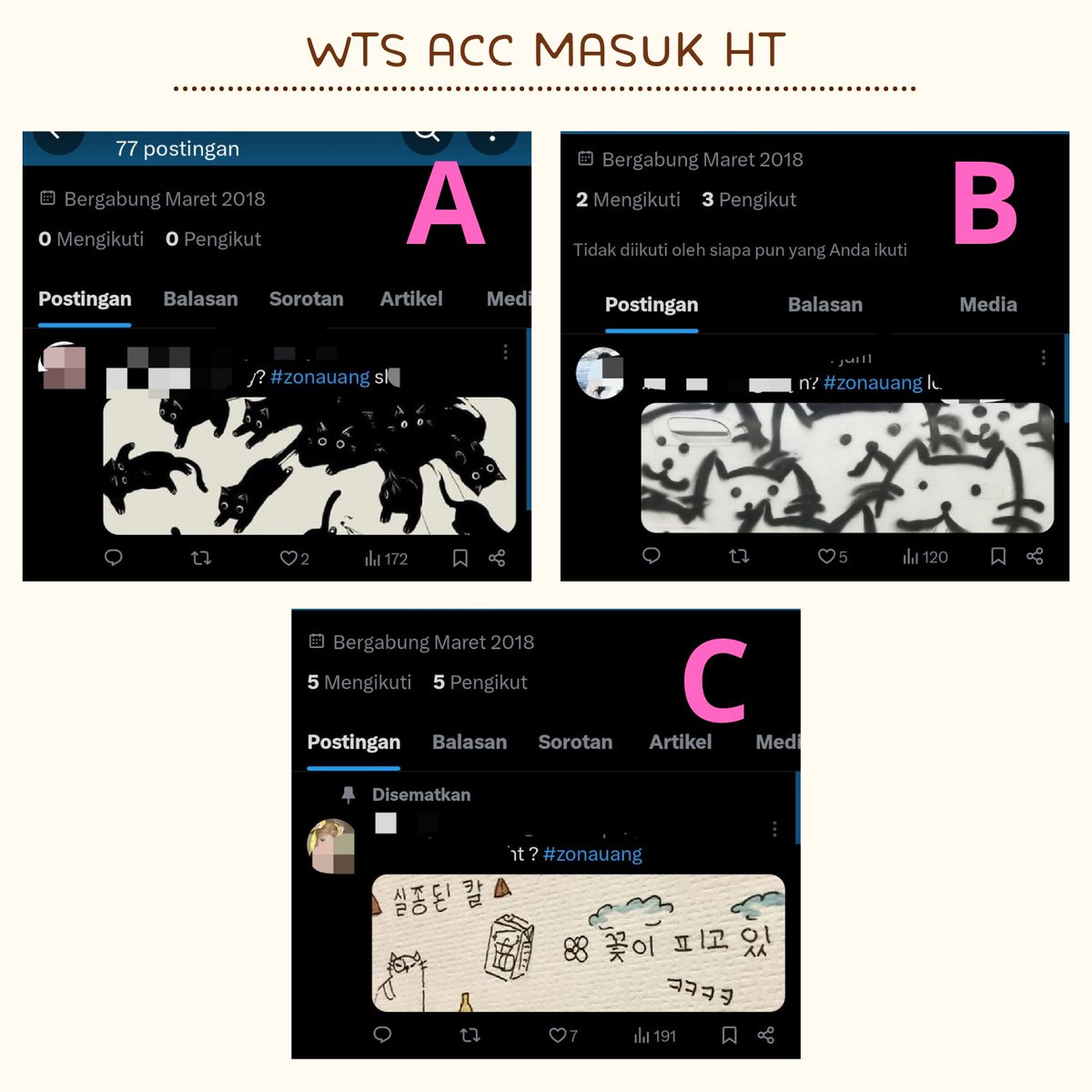 dagankg's tweet image. WTS ACC KOSONGAN MASUK HT PAKE FOTO

A &amp;amp; B : 💸 22k
C (-🚩) : 💸 17k

• v email only (dom gmail)
• go green
• masuk mt ht
• dapat data lengkap email

#zonauang