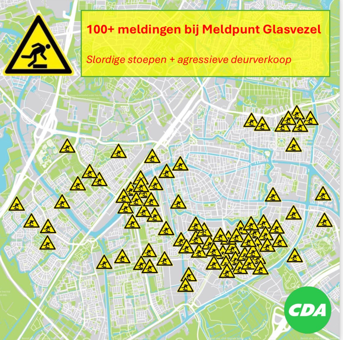 Sebastiaan van der Veer (@sebastiaanveer) on Twitter photo In korte tijd regende het klachten bij het meldpunt van het <a href="/CDA_Leiden/">CDA Leiden</a>. Dank! π
Wat een prutswerk leveren de aanbieders van glasvezelkabels!
Met <a href="/BouthoornM/">Matthijs Bouthoorn</a> roep ik het college op om de aanbieders stevig aan te spreken, zodat de rest van Leiden hier minder last van krijgt! In korte tijd regende het klachten bij het meldpunt van het <a href="/CDA_Leiden/">CDA Leiden</a>. Dank! π
Wat een prutswerk leveren de aanbieders van glasvezelkabels!
Met <a href="/BouthoornM/">Matthijs Bouthoorn</a> roep ik het college op om de aanbieders stevig aan te spreken, zodat de rest van Leiden hier minder last van krijgt!