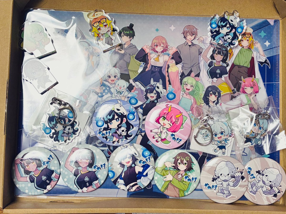 めめ村POPUP グッズ届きました!!!可愛すぎる😇🫶 💀さん運が凄くてはっぴー