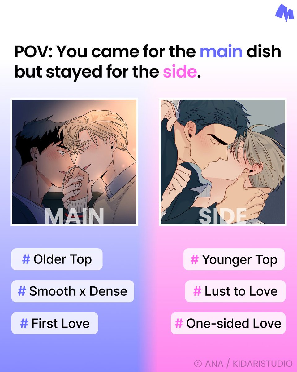 MantaComics's tweet image. π Click the link to read &lt;Love Me, Doctor!&gt; with free gems!
π smore.im/quiz/qVWX9ZuFuN
Love triangle? Noβlove buffet.π
#MantaComics #LoveMeDoctor #BL #FreeGem #ManhwaRecommendation
