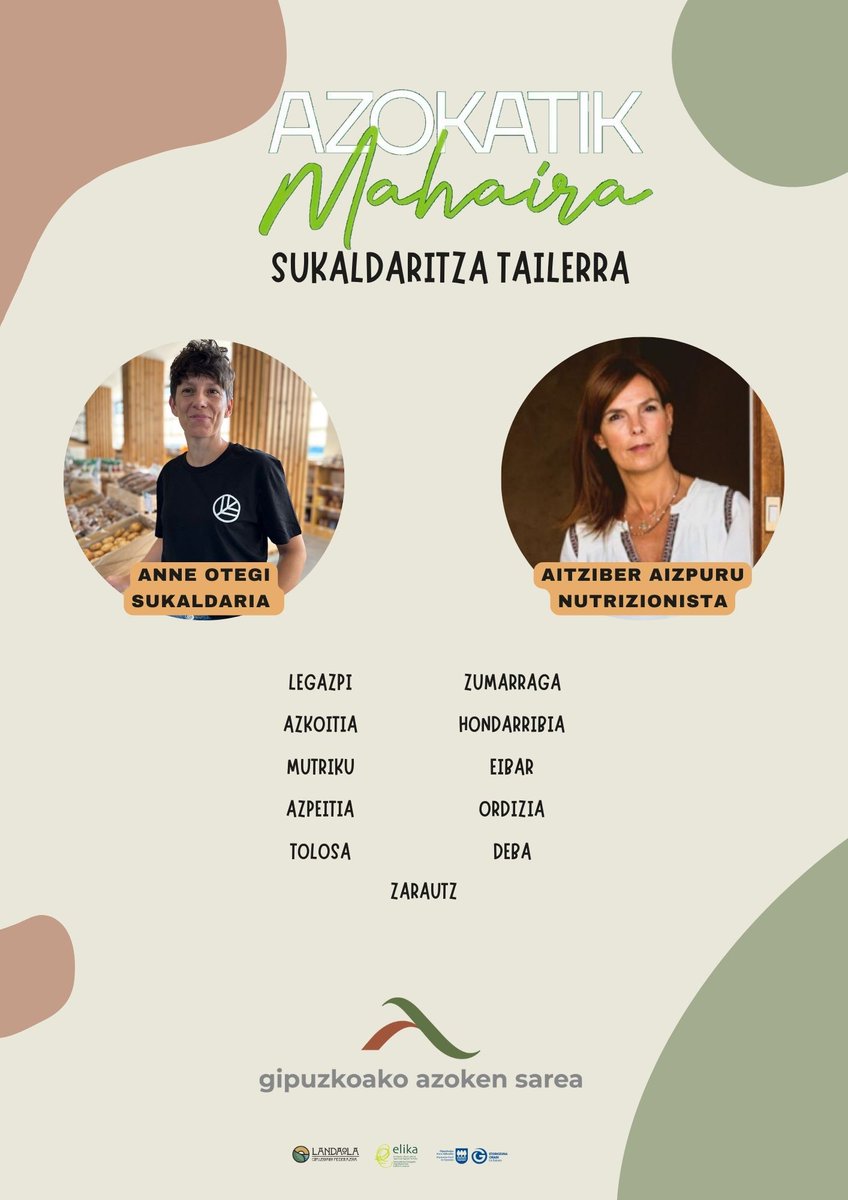 #Gipuzkoako Azoken Sarea, <a href="/Landaola_/">Landaola</a> 

👉Sareak, azoketara kontsumitzaile berriak erakartzeko tailerrak antolatu ditu. 
👉La red ha organizado talleres para atraer a nuevos consumidores a los mercados.

ℹ️azokensarea.eus 
ℹ️landaola.eus 

#azokensarea #meneko