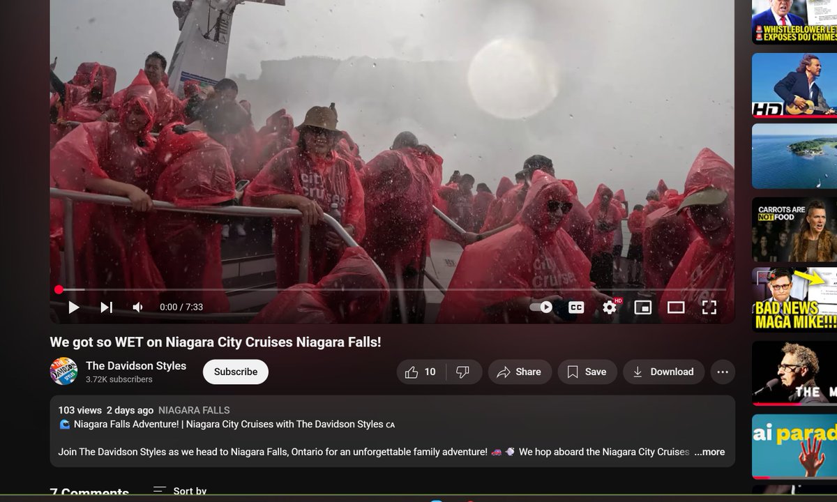 WholesomeMeme's tweet image. I've never been under the falls in a boat! I have lived not far from Niagara Falls all my life. Dad here works with my friend. So I wanted to share. Looks like fun! youtube.com/watch?v=EAQaPT…