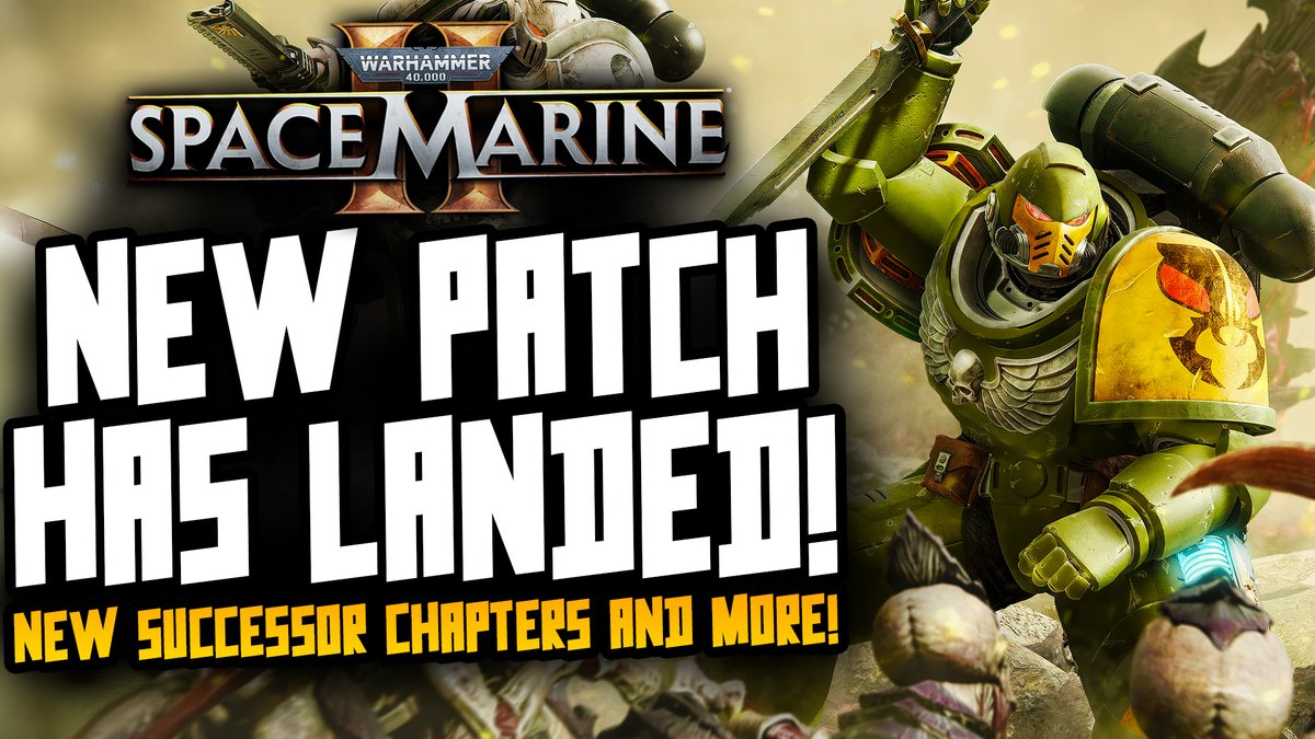 IT'S FINALLY HERE! The big patch we have been waiting for! We have a brand new game mode added that will really test your skills, also, so much more skins and customization for Blood Angels and White Scars! #warhammer40k #SpaceMarine2 

Video: youtu.be/F1-MRto7_vY