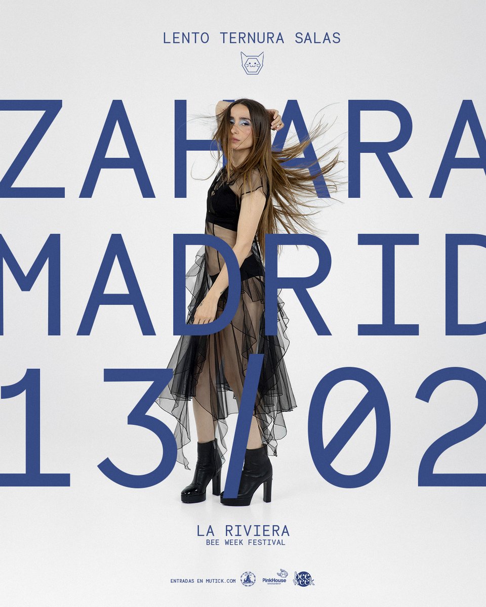 Zahara (@zaharapop) on Twitter photo 💦Salas Lento Ternura
🚩Madrid
🎤Sala La Riviera
🗓️13/02
➡️ Entradas: mutick.com/e/entradas-zah…
<a href="/BeeWeekFest/">Bee Week 🐝</a> 💦Salas Lento Ternura
🚩Madrid
🎤Sala La Riviera
🗓️13/02
➡️ Entradas: mutick.com/e/entradas-zah…
<a href="/BeeWeekFest/">Bee Week 🐝</a>