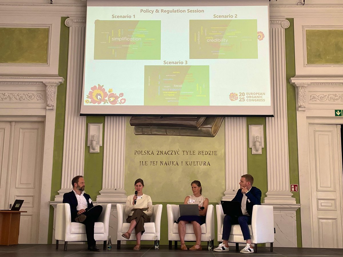 Bio Eco Actual (@bioecoactual) on Twitter photo Diverse range of perspectives and recommendation
🌱Organic Vision 2040: Defining the Path Forward - Plenary Wrap-Up & Next Steps
🔹Clara Behr (<a href="/DemeterInt/">Biodynamic Federation Demeter International</a>), Lorenzo Mantelli (<a href="/OrganicsEurope/">IFOAM Organics Europe</a>) and Eric Gall (<a href="/OrganicsEurope/">IFOAM Organics Europe</a>).
#EOC2025 #MakingEuropeMoreOrganic Diverse range of perspectives and recommendation
🌱Organic Vision 2040: Defining the Path Forward - Plenary Wrap-Up & Next Steps
🔹Clara Behr (<a href="/DemeterInt/">Biodynamic Federation Demeter International</a>), Lorenzo Mantelli (<a href="/OrganicsEurope/">IFOAM Organics Europe</a>) and Eric Gall (<a href="/OrganicsEurope/">IFOAM Organics Europe</a>).
#EOC2025 #MakingEuropeMoreOrganic