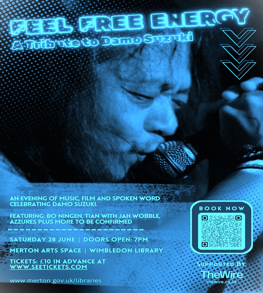 Really looking forward to playing at Saturday nights tribute to legendary Damo Suzuki 
Joining us on the stage:
#bo_ningen_band
<a href="/realjahwobble/">Jah Wobble</a> 
#wearetian

Tickets still available:

<a href="/thewiremagazine/">The Wire Magazine</a>

buff.ly/Uk4YW0I

#seetickets

seetickets.com/venue/merton-a…

#mertonlibaries