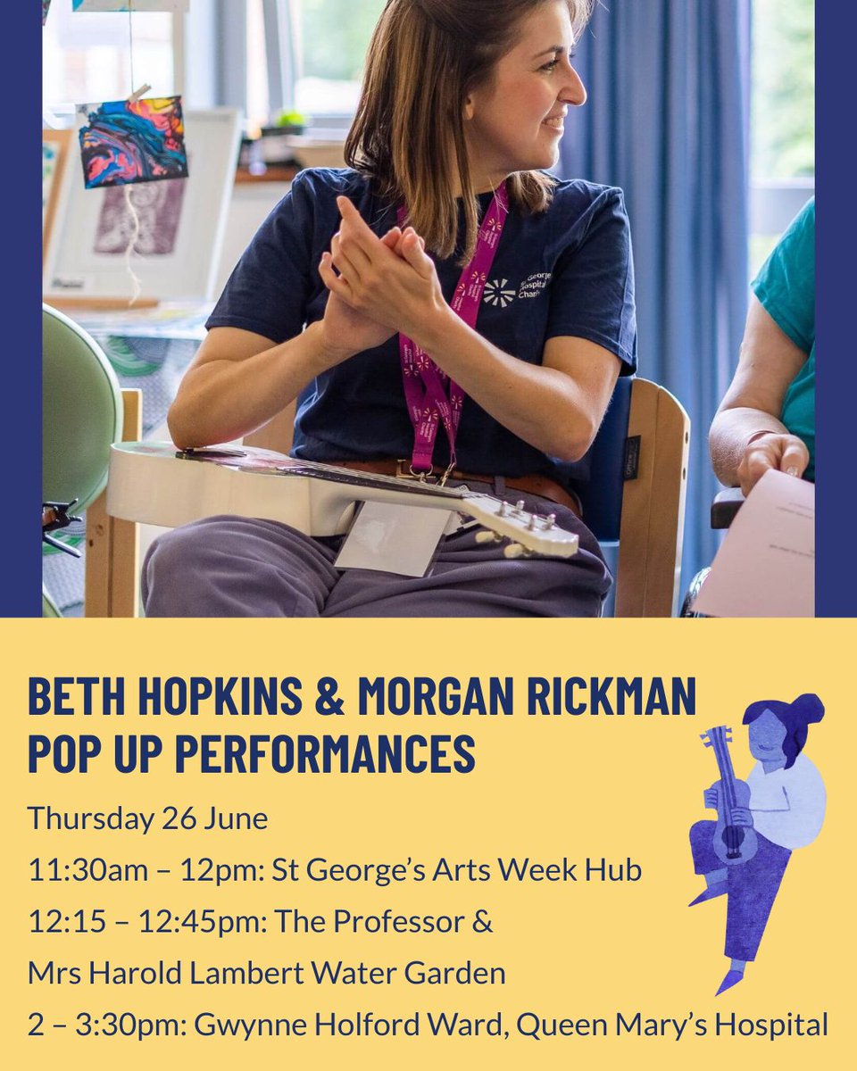 GivingtoGeorges's tweet image. Another packed out day for Day 4 of St George’s Arts Week 2025 today! @ArtsStGeorges @geshNHS
From Clay Critters to Jazz Trios to dance, check out the full itinerary here: stgeorgeshospitalcharity.org.uk/st-georges-art…