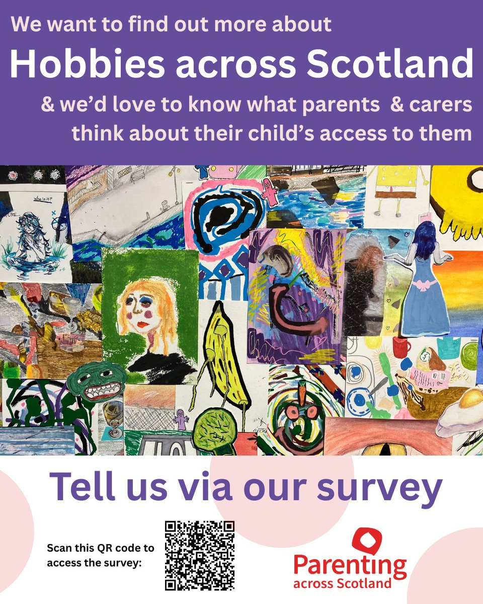 What role do hobbies play in your child’s life? In Finland &amp; Iceland, national policy supports children and young people to have free access to hobbies. Parenting across Scotland want to know if parents &amp; carers in Scotland think this could work here! forms.office.com/e/NzC7BS9yTB