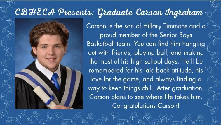 Congratulations Carson!