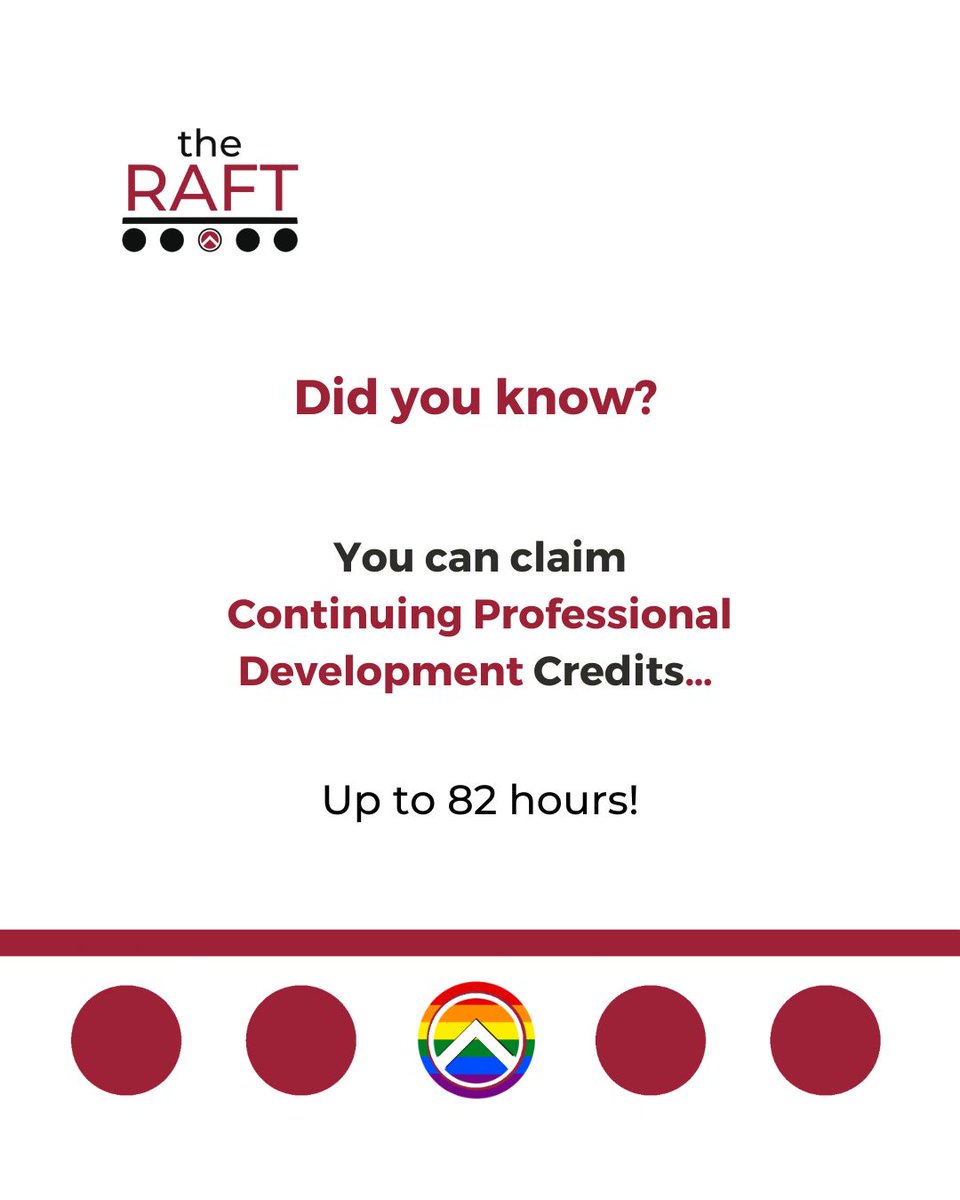 Did you know that The Raft sessions qualify for Continuing Professional Development credits? Login to Circle today to catch up or to access a certificate of attendance for webinars attended in 2024. Claim up to 82 hours. the-raft.circle.so #TheRaft #PeakMD