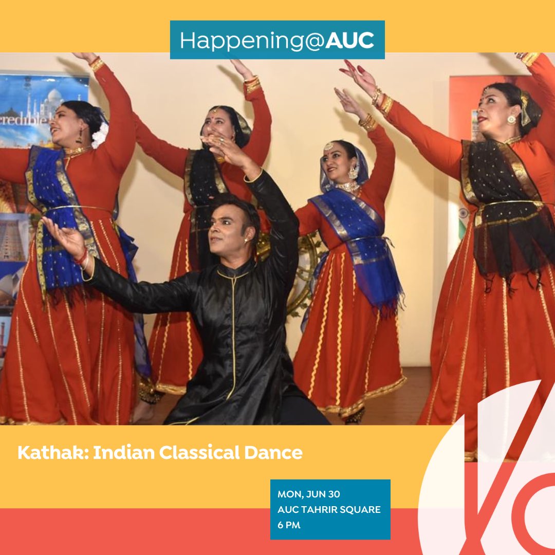 AUC's tweet image. What’s happening this week at AUC?

From the rhythms of Indian classical dance to deep dives into Islamic art and archaeology, and powerful storytelling in Rawda and Manial, this week is all about culture, history, and expression. #AUCDriven