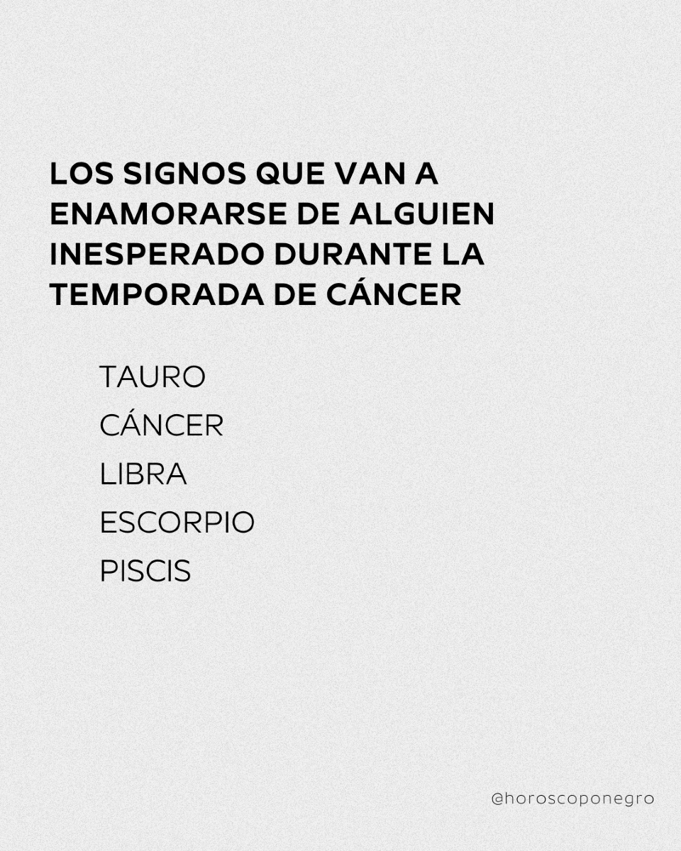 horoscoponegro's tweet photo. Los signos que van a enamorarse durante la temporada del cangrejo 🦀 https://t.co/bkXiszhCUm