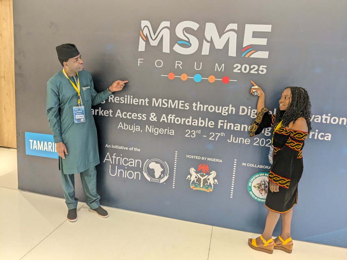 Afrikan Youth Business Council - AfYBC (@afriybc) on Twitter photo We’re honored to take part in the ongoing African Union MSME Forum happening in Abuja, Nigeria, hosted by <a href="/AU_ETTIM/">AU-Economic Dev't,Trade,Tourism Industry &Minerals</a>.
AfYBC is highlighting youth-led innovation and engaging with leaders, entrepreneurs & changemakers from across Africa.
#AfYBC #AfCFTA #YouthInnovation We’re honored to take part in the ongoing African Union MSME Forum happening in Abuja, Nigeria, hosted by <a href="/AU_ETTIM/">AU-Economic Dev't,Trade,Tourism Industry &Minerals</a>.
AfYBC is highlighting youth-led innovation and engaging with leaders, entrepreneurs & changemakers from across Africa.
#AfYBC #AfCFTA #YouthInnovation