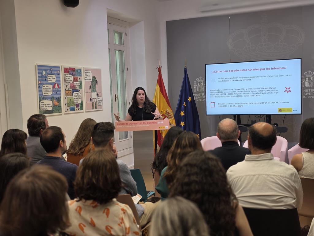 <a href="/MargaritaGC_Ec/">Margarita Guerrero Calderón🔻🇵🇸</a> <a href="/InjuveSpain/">Injuve</a> "España era y es a nivel europeo el principal país en informes de la juventud."

🗣 Laura Lobato, Directora del Observatorio de la Juventud del <a href="/InjuveSpain/">Injuve</a>