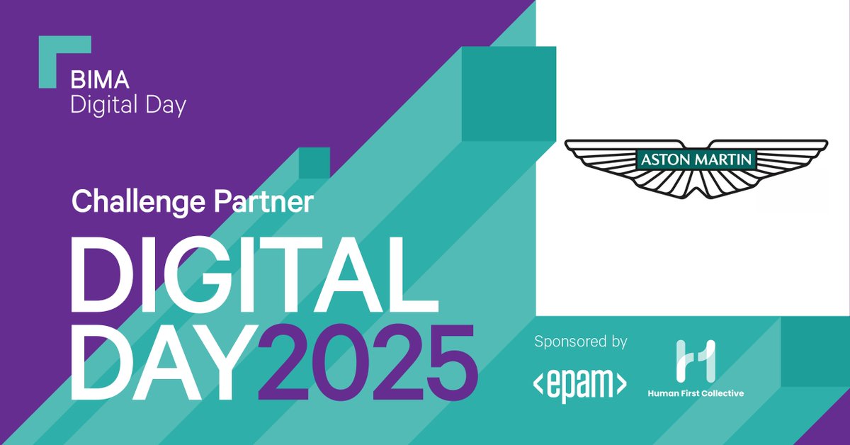 BIMA (British Interactive Media Association) (@bima) on Twitter photo We are delighted to announce that iconic British brand <a href="/astonmartin/">Aston Martin</a> will be one of the official Challenge Partners for BIMA Digital Day 2025!
👉 Learn more here: bima.co.uk/aston-martin-t…
🙋 Sign ups for #DigitalDay25 are open! Register today: bima.co.uk/bima-programme… We are delighted to announce that iconic British brand <a href="/astonmartin/">Aston Martin</a> will be one of the official Challenge Partners for BIMA Digital Day 2025!
👉 Learn more here: bima.co.uk/aston-martin-t…
🙋 Sign ups for #DigitalDay25 are open! Register today: bima.co.uk/bima-programme…