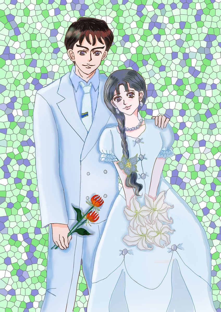 #今年上半期最高の四枚
#戦国現代パロ
#あなたの描いた美男美女を見せて
分からないので直近の四枚を選びました。