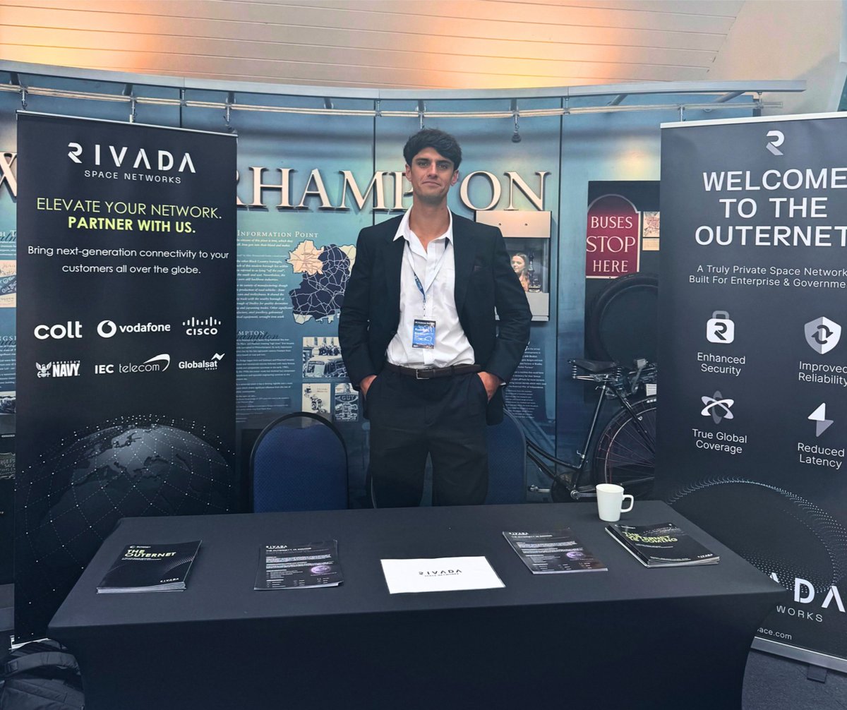 rivadaspace's tweet image. Earlier this week, we enjoyed participating at the first @NetworkINV Customer Day in the UK. Sharing the benefits of Rivada's #Outernet and discussing secure connectivity goals with other NI partners has made us even more hopeful and excited for the future of critical…