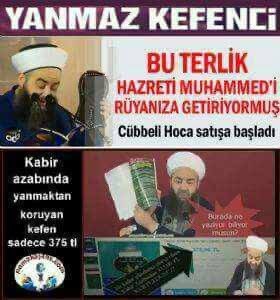 Satranç oynayan birine cenneten arsa,yanmaz kefen ,peygamber gösteren terlik,peygamerin saçını yıkadığı suyu satamazsın sende haklısın 250.000 $ saat almanız için bol bol keriz lazım <a href="/c_ahmethoca/">Cübbeli Ahmet Hoca</a>