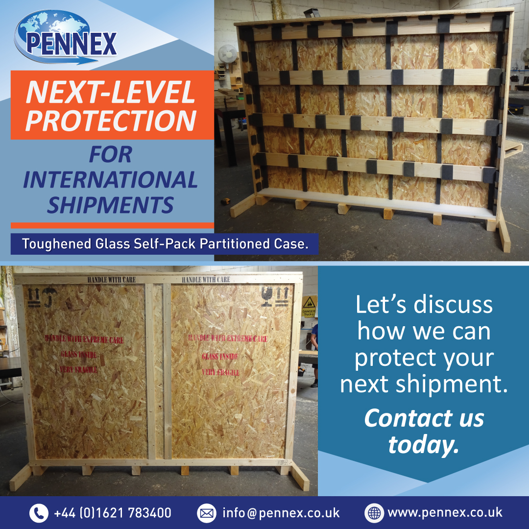 PennexGroup's tweet image. At Pennex, we’re proud to unveil one of our latest innovations in export packaging. Ready to protect your next shipment?

Call us today on 01621 783400 or visit pennex.co.uk for a quote.

#exportpackaging #glassprotection #supplychain #manufacturing