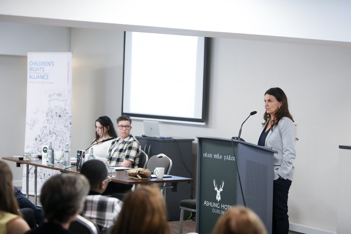 Children's Rights Alliance (@childrightsirl) on Twitter photo Following our AGM this year, we held an event focused on âA New Vision for a Reformed Child Protection & Alternative Care Systemâ
Thank you to Kate Duggan CEO <a href="/tusla/">Tusla - Child and Family Agency</a> who delivered a keynote on the challenges facing & actions they are taking to improve young people's experiences. Following our AGM this year, we held an event focused on âA New Vision for a Reformed Child Protection & Alternative Care Systemâ
Thank you to Kate Duggan CEO <a href="/tusla/">Tusla - Child and Family Agency</a> who delivered a keynote on the challenges facing & actions they are taking to improve young people's experiences.