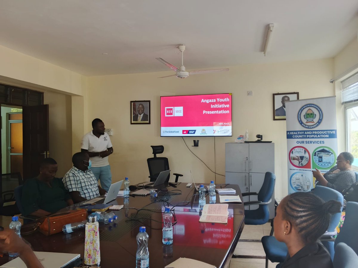 AngazaKilifi's tweet photo. We presented the #EmpowerHerRise Project supported by #HERVoiceFund during the final Oversight meeting organised by Kenya Coordinating Mechanism ( KCM). 

#HERVoiceKilifi #HVF #CreatingPositiveChange https://t.co/ukRMaSkEWW
