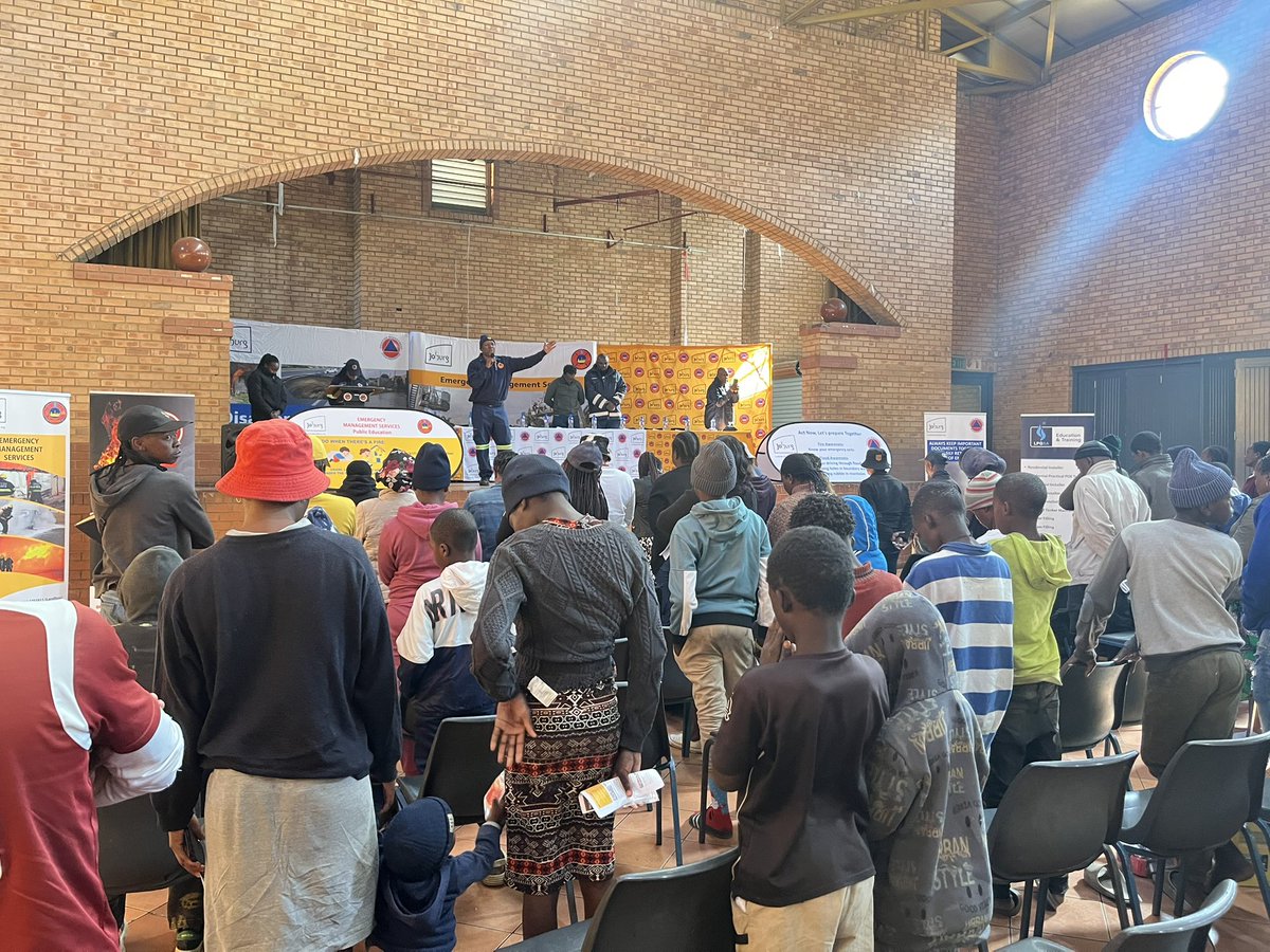 CityofJoburgEMS's tweet photo. Winter is here, and fire safety is paramount! Today @CoJPublicSafety is intensifying its Winter Fire Safety Campaign in Setjwetla Informal Settlement, this after noticing a concerning rise in the number of fire incidents in Joburg. #WinterSafety #SafeJoburg #FirePrevention https://t.co/fMYC4AFRJn