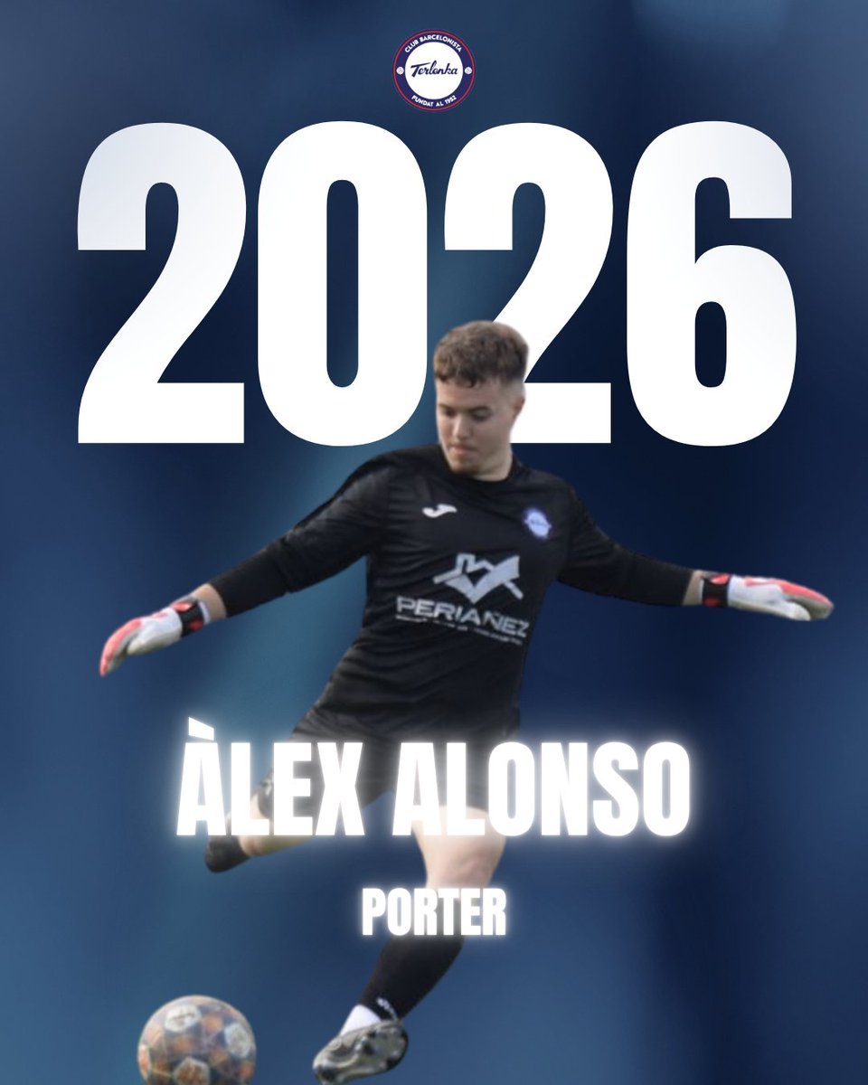 CBTERLENKA's tweet photo. [RENOVACIÓ AMATEUR A]: ✅ ÀLEX ALONSO 2026

🚧 Encara no us havíem parlat de la porteria, però com tots podíeu imaginar, Àlex Alonso que porta des de ben petit al club continuarà un any més al nostre club.

🔒 La seguretat entre els tres pals de l'Estruch estarà un any més assegurada amb aquest gran porter.

💪 A seguir defensant la porteria Àlex!

#EquipDelPoble #agrupaciófcb #futbolcat