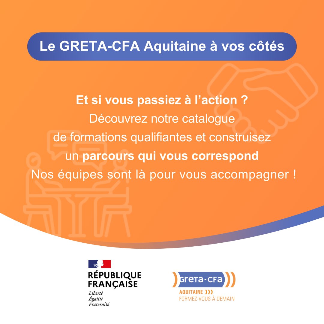 Envie d’évoluer, vous reconvertir ou acquérir de nouvelles compétences ?
La formation qualifiante est une solution concrète, rapide et adaptée aux réalités du terrain.
👇 On vous en dit plus
➡️ urlr.me/!form-qualifia…

<a href="/AcBordeaux/">Académie de Bordeaux</a> #formation #evolution #reconversion #compétences