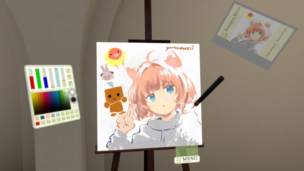 yamano_umi's tweet image. 今朝お絵描きしたもの

#VRChat #FinishingTouch