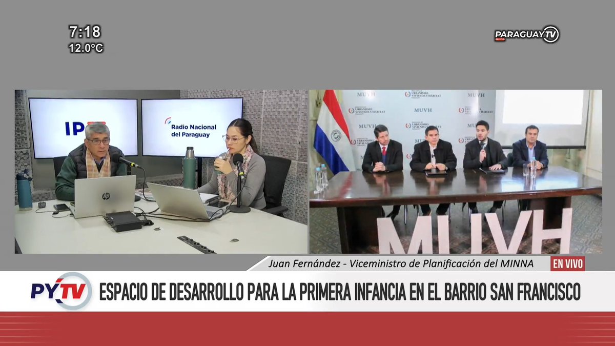 #DuplexNacional conversamos con🗣️ Juan Marcelo Fernández, viceministro de Planificación, Programas y Proyectos del <a href="/MINNAParaguay/">Ministerio de la Niñez y la Adolescencia | Py</a> 
🔹El barrio San Francisco tendrá un Espacio de Desarrollo para la Primera Infancia