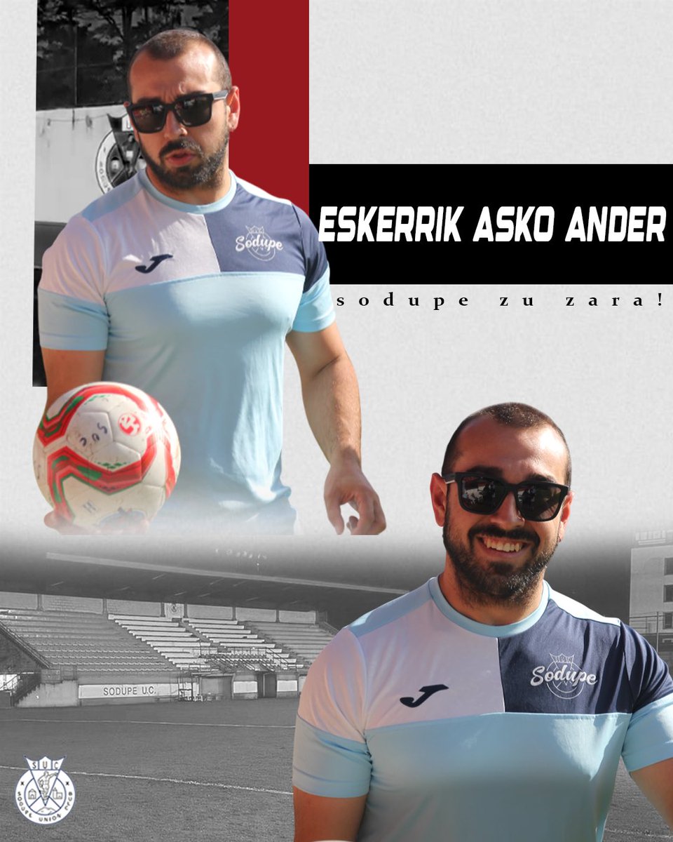🔵 Eskerrik asko, Ander! 🔵

Tras 2 años y medio como coordinador del club, Ander Agote cierra esta etapa en el Sodupe UC. Queremos agradecerle de corazón todo su trabajo, compromiso y dedicación durante estos años. 
Mila esker ander!🔝
#sodupezuzara #aupasodupe🔴🔵