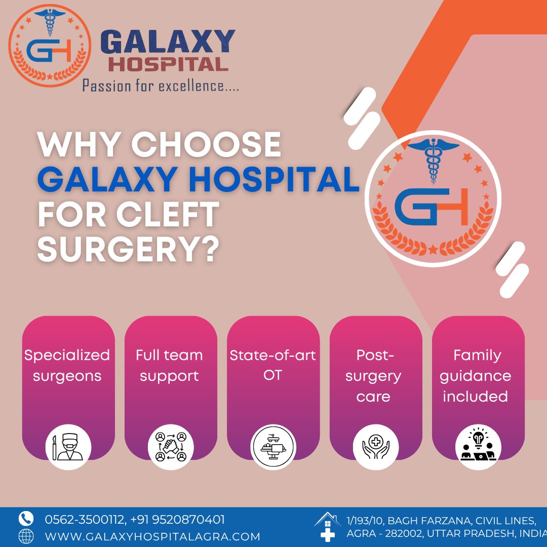 galaxymark35601's tweet photo. 👶✨ Why choose Galaxy Hospital for cleft surgery?
Expert surgeons, advanced care &amp; compassionate support—all under one roof.
We don’t just heal, we help bring back smiles. 💙
#CleftSurgery #GalaxyHospital #ChildHealth #SmilesMatter #HealthcareIndia https://t.co/OxYaSRPiDL