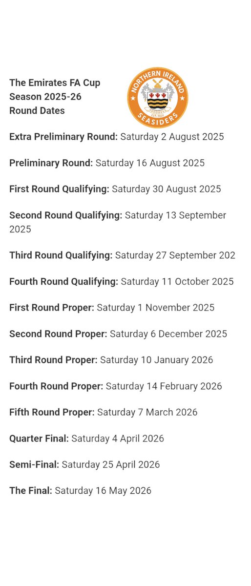 Some key dates before any exiles book some trips 🍊 <a href="/BlackpoolFC/">Blackpool FC</a> #Awaydays
