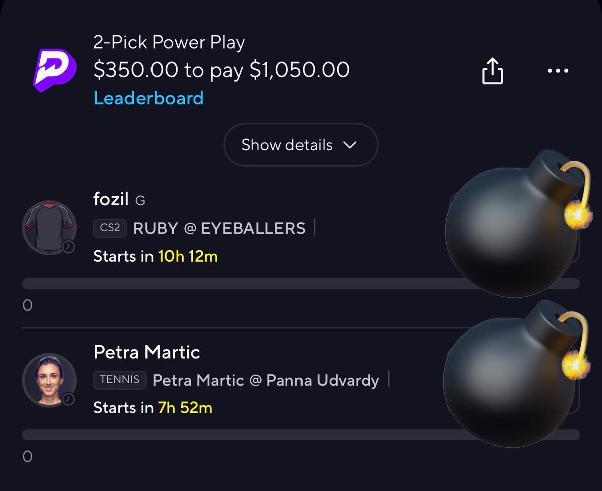 96 LIKES I’ll drop The Csgo X tennis nuke 🤝👀

5U👀

We’re on a 7 nuke streak let’s keep it going 

t.me/+aigTbia-X_g3O…

#PrizePicks