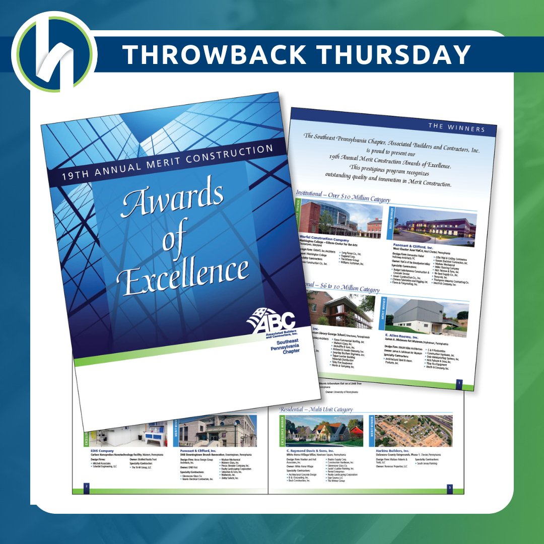 Throwback to the Awards of Excellence brochure that we made for <a href="/ABCNational/">ABC National</a> in 2009! Congratulations to them as this year they are celebrating their 75th year! #brochure #graphicdesign #printing #localprinter #therhomergroup